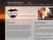 Tablet Screenshot of globalvillageministries.org